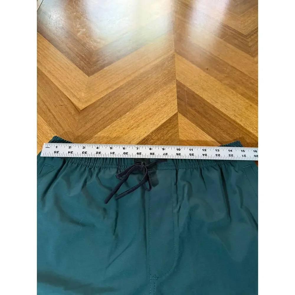 Stance FreshTek Swim Trunks Shorts Green Men's Medium Elastic Waist Lined